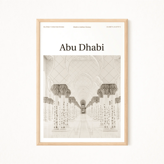 Abu Dhabi Essence Poster - The Globe Gallery