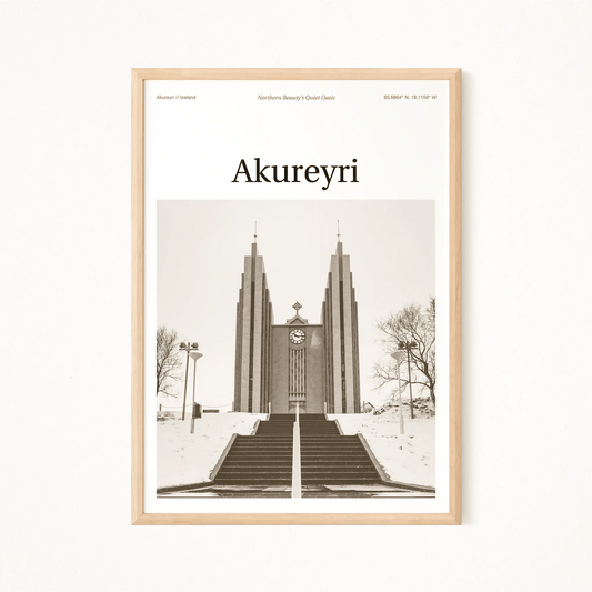 Akureyri Essence Poster - The Globe Gallery