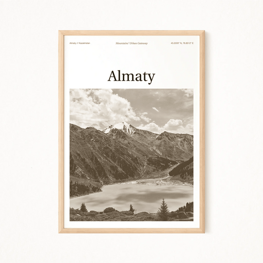 Almaty Essence Poster - The Globe Gallery