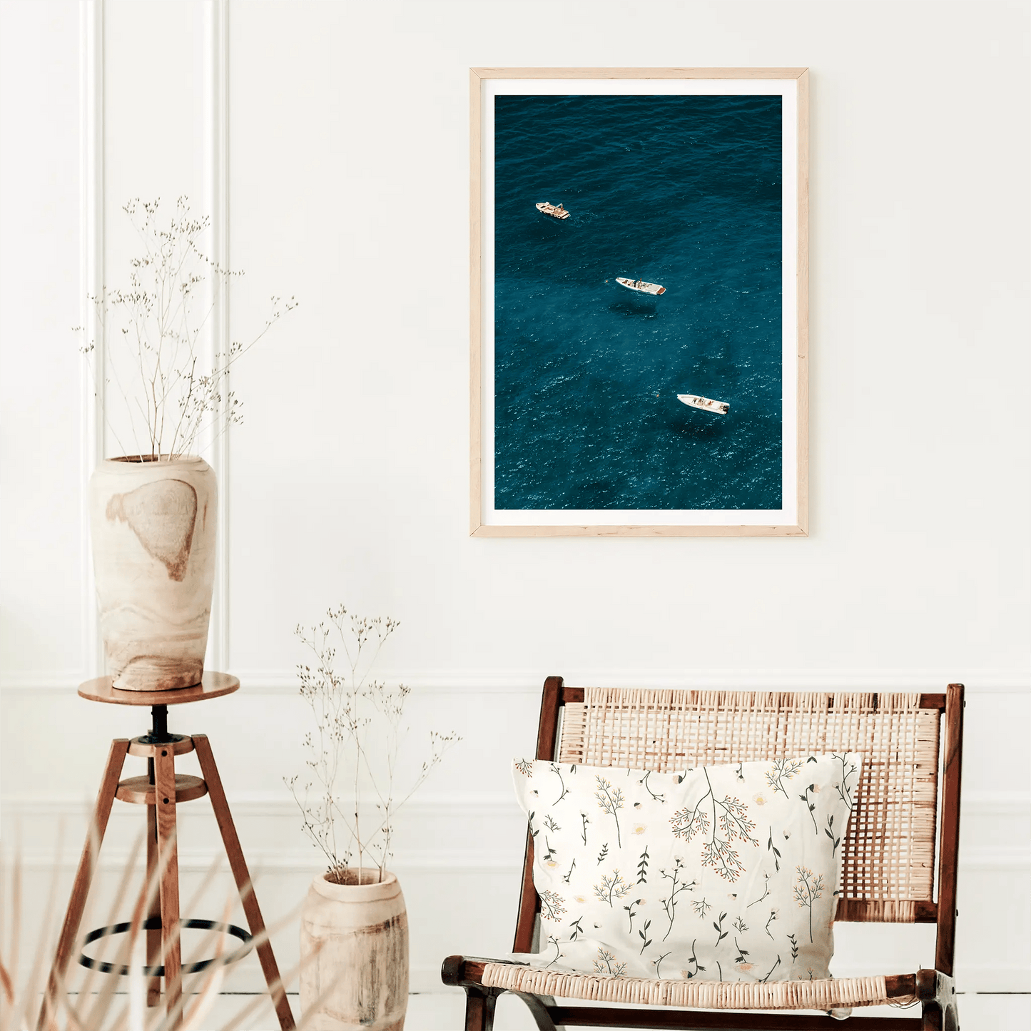 Amalfi Coast Chromatica Poster - The Globe Gallery