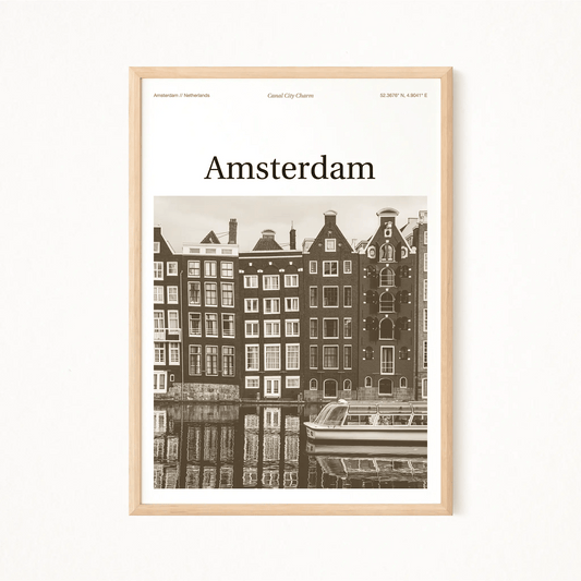 Amsterdam Essence Poster - The Globe Gallery