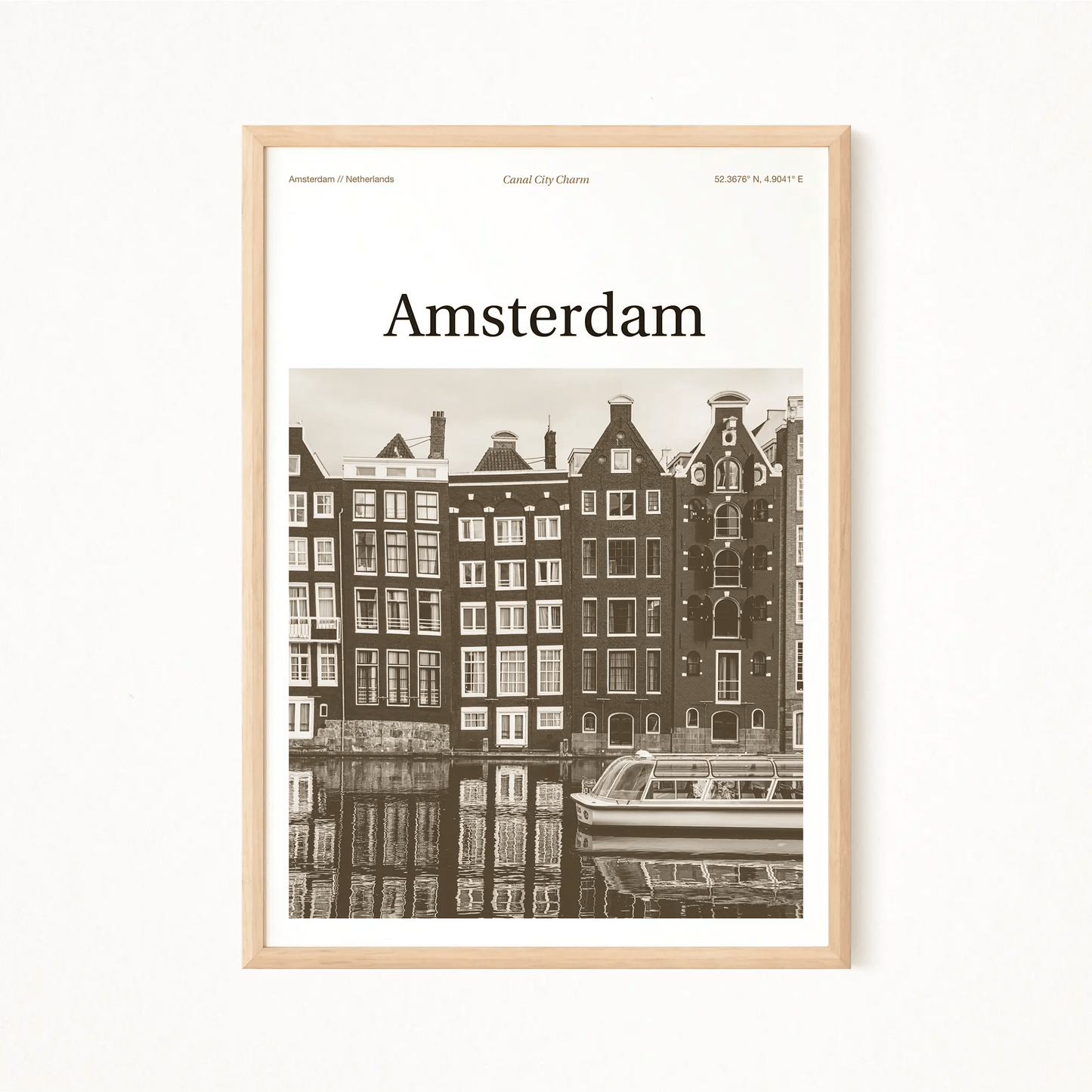 Amsterdam Essence Poster - The Globe Gallery