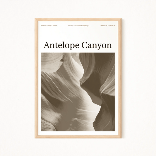 Antelope Canyon Essence Poster - The Globe Gallery
