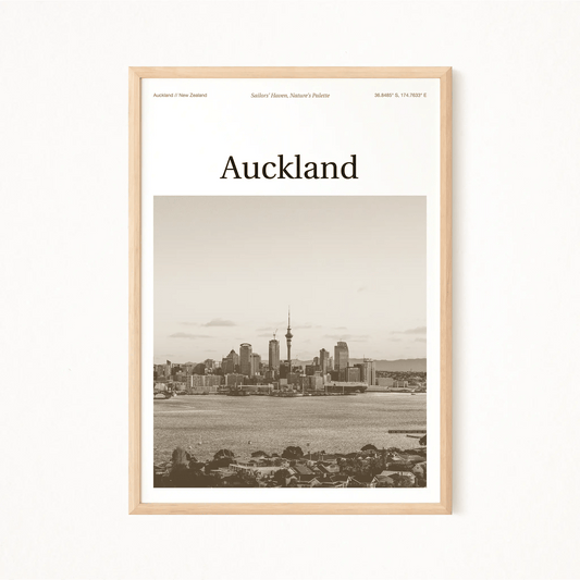 Auckland Essence Poster - The Globe Gallery
