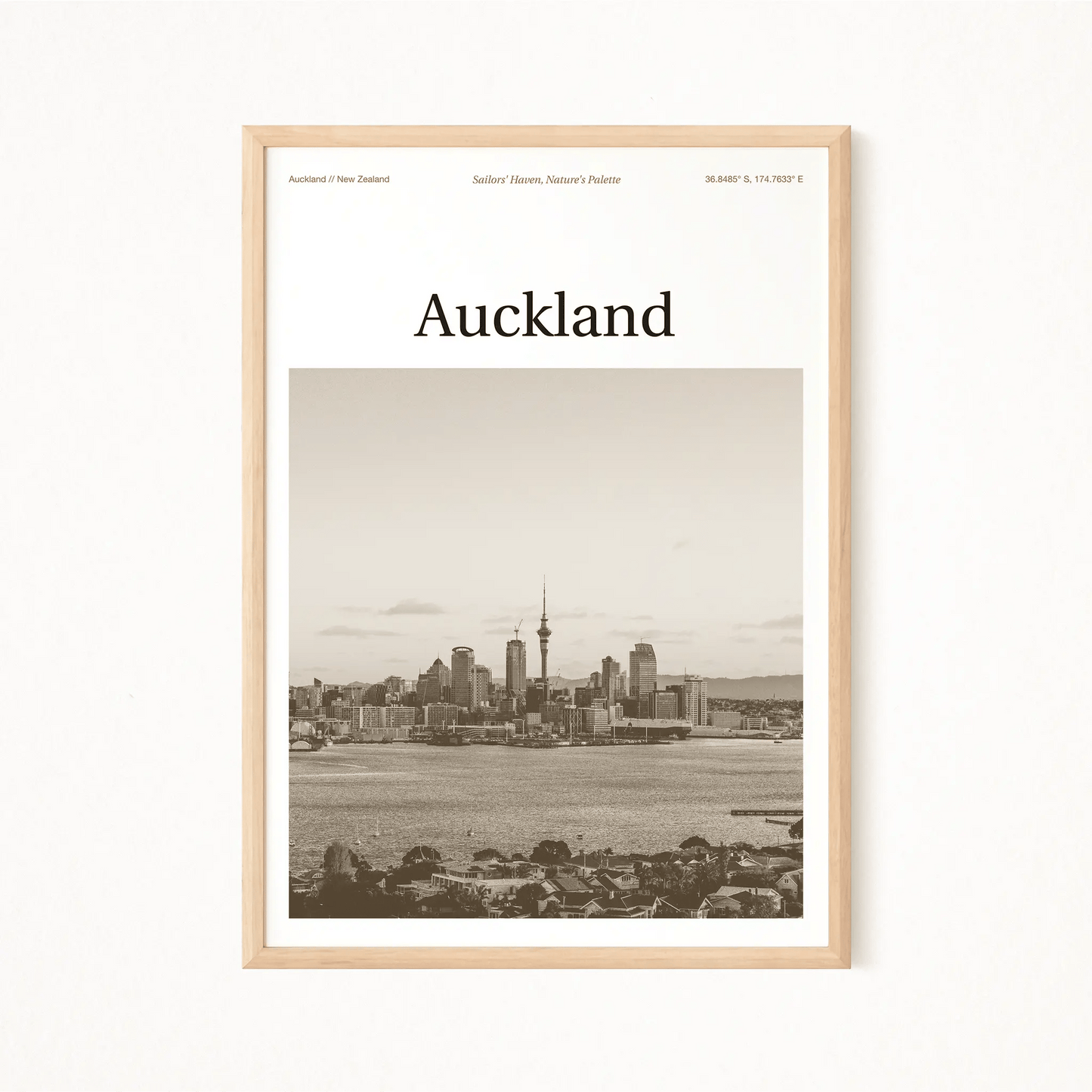 Auckland Essence Poster - The Globe Gallery
