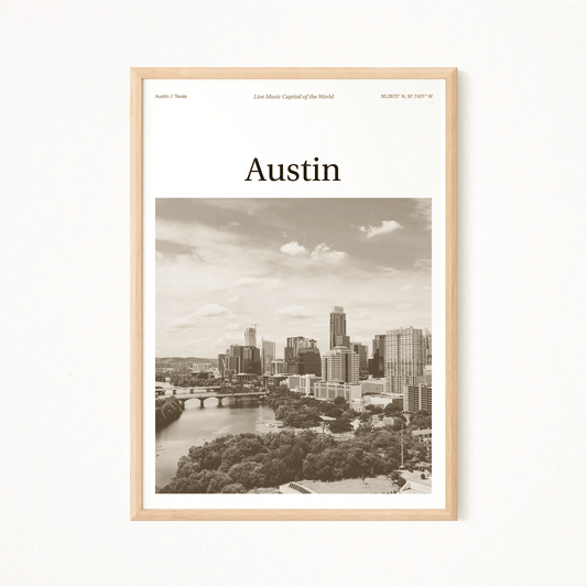 Austin Essence Poster - The Globe Gallery