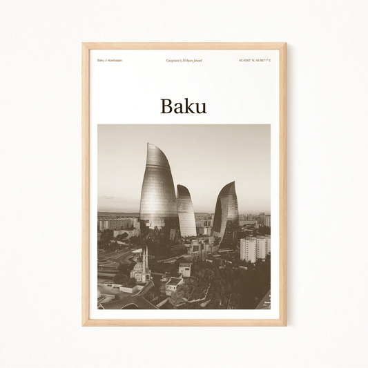 Baku Essence Poster - The Globe Gallery