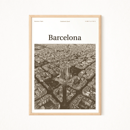 Barcelona Essence Poster - The Globe Gallery
