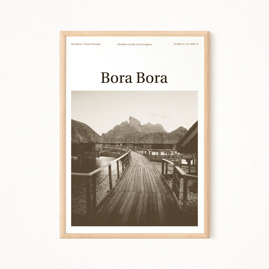 Bora Bora Essence Poster - The Globe Gallery
