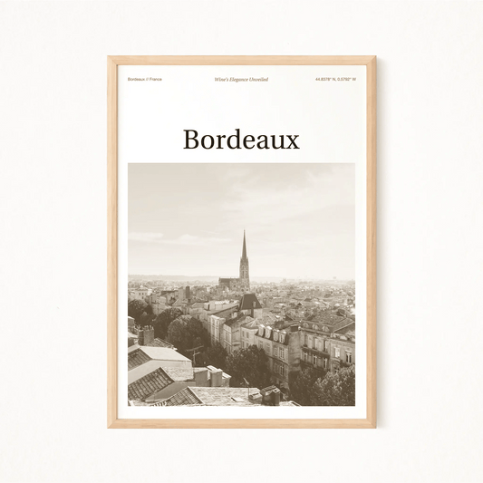 Bordeaux Essence Poster - The Globe Gallery