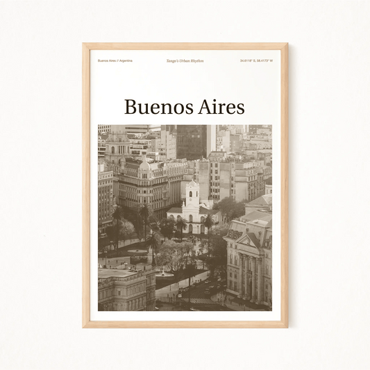 Buenos Aires Essence Poster - The Globe Gallery