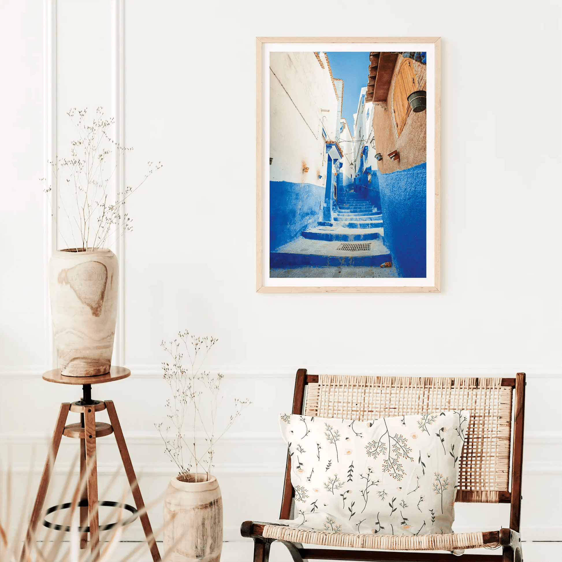 Chefchaouen Chromatica Poster - The Globe Gallery