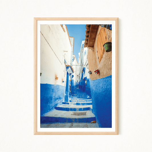 Chefchaouen Chromatica Poster - The Globe Gallery