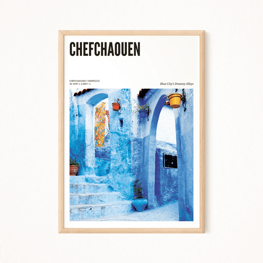 Chefchaouen Odyssey Poster - The Globe Gallery