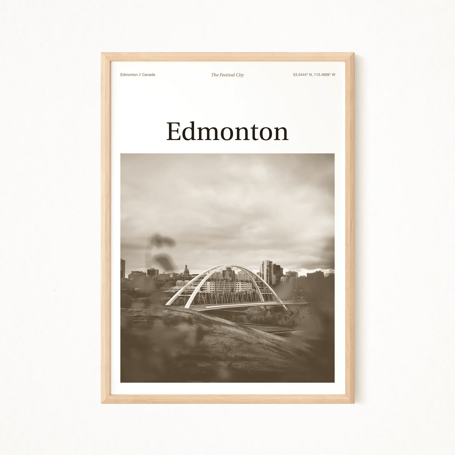 Edmonton Essence Poster - The Globe Gallery