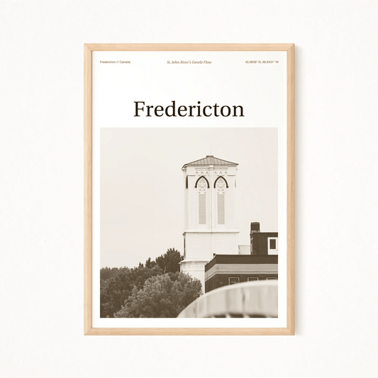 Fredericton Essence Poster - The Globe Gallery