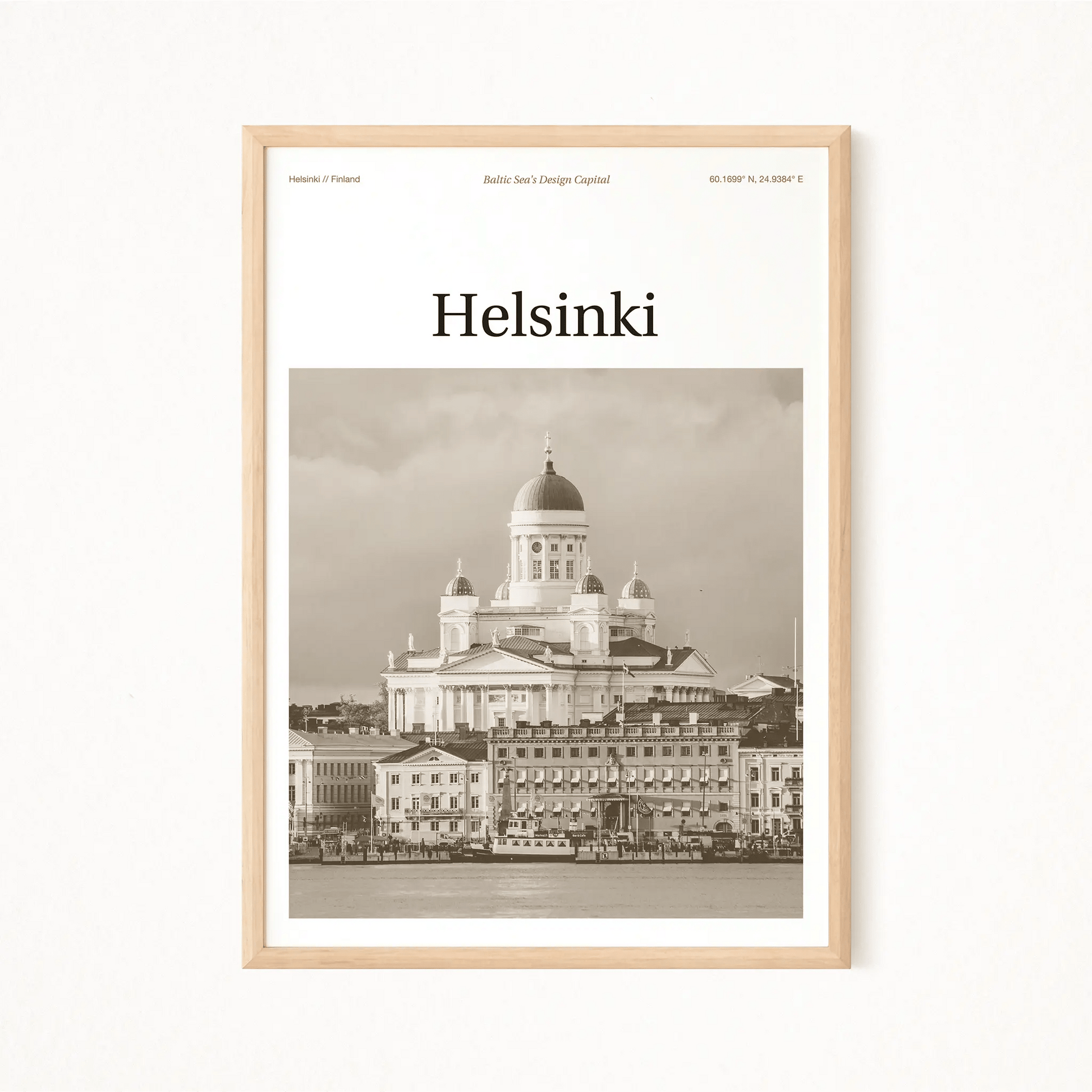Helsinki Essence Poster - The Globe Gallery
