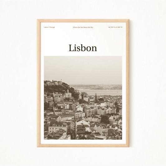 Lisbon Essence Poster - The Globe Gallery