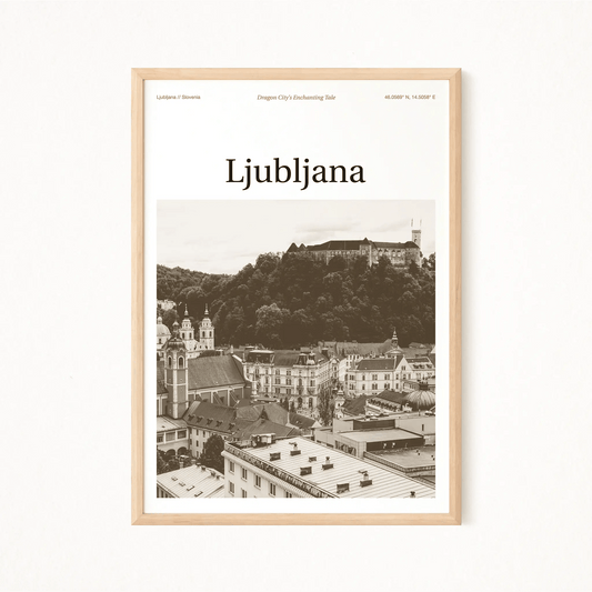 Ljubljana Essence Poster - The Globe Gallery