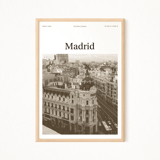 Madrid Essence Poster - The Globe Gallery