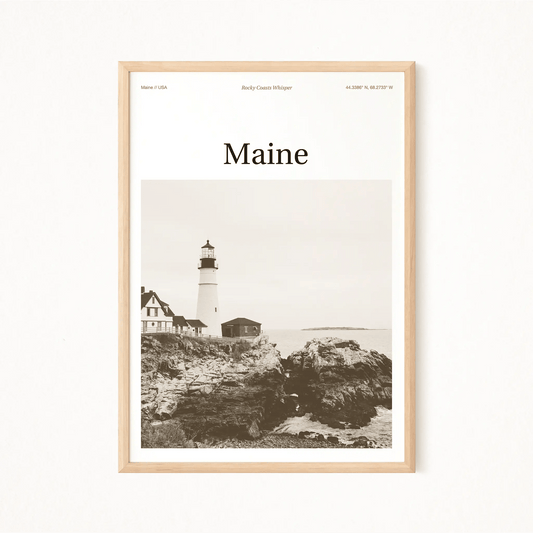 Maine Essence Poster - The Globe Gallery