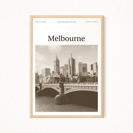 Melbourne Essence Poster - The Globe Gallery