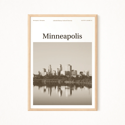 Minneapolis Essence Poster - The Globe Gallery