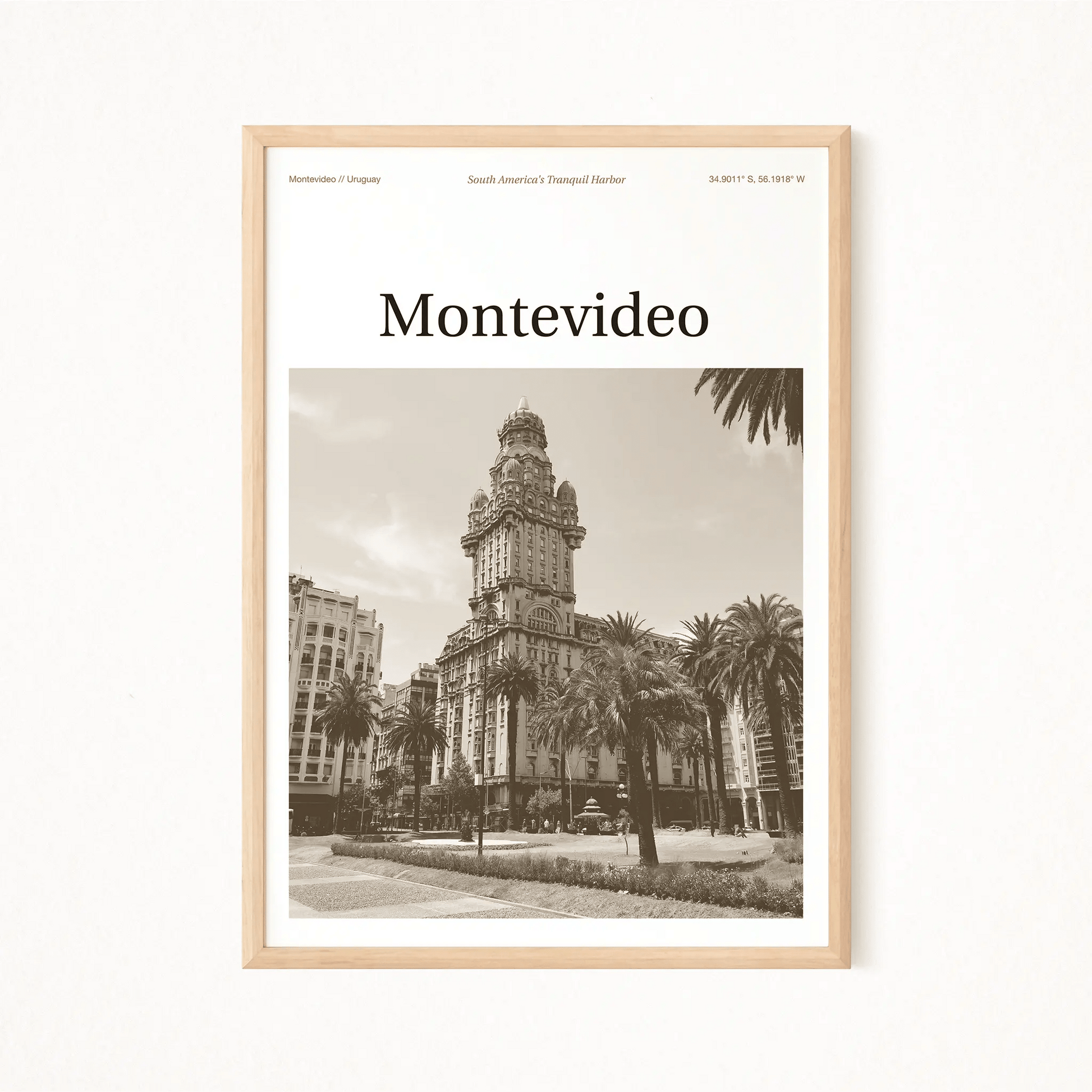 Montevideo Essence Poster - The Globe Gallery