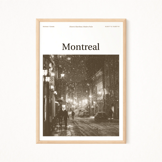 Montreal Essence Poster - The Globe Gallery