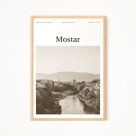 Mostar Essence Poster - The Globe Gallery