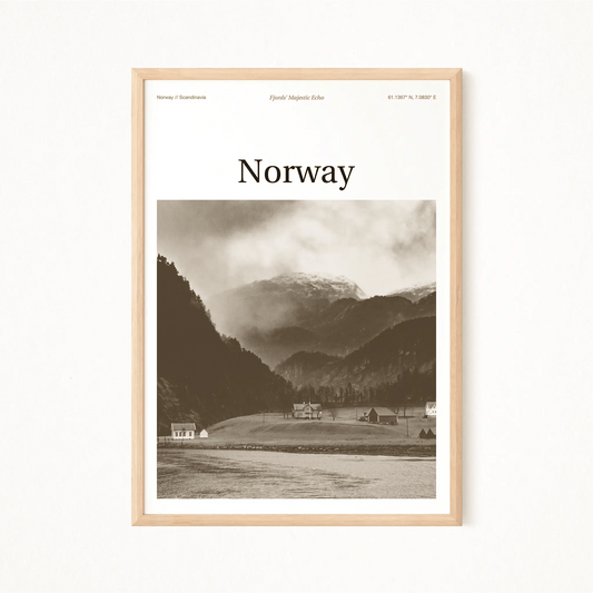 Norway Essence Poster - The Globe Gallery