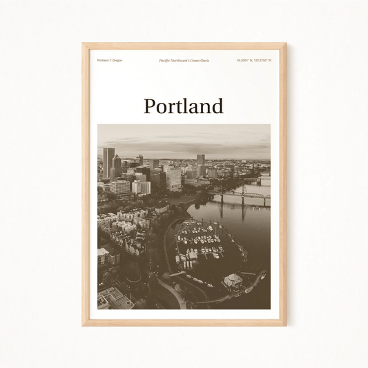 Portland Essence Poster - The Globe Gallery