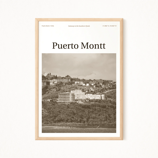 Puerto Montt Essence Poster - The Globe Gallery