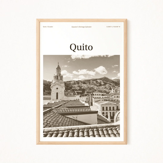Quito Essence Poster - The Globe Gallery