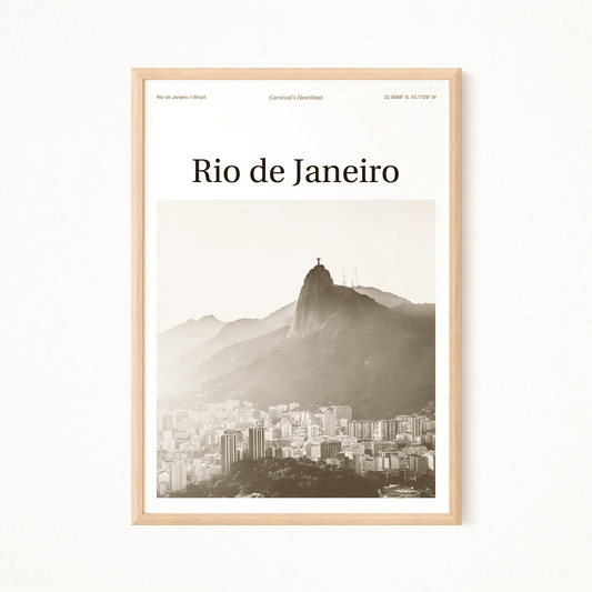 Rio de Janeiro Essence Poster - The Globe Gallery