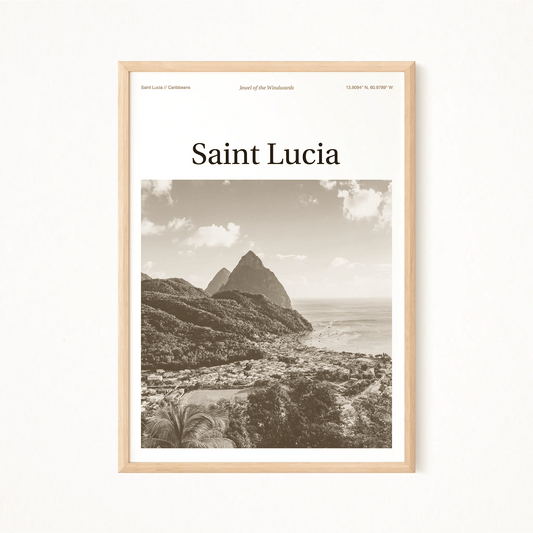 Saint Lucia Essence Poster - The Globe Gallery