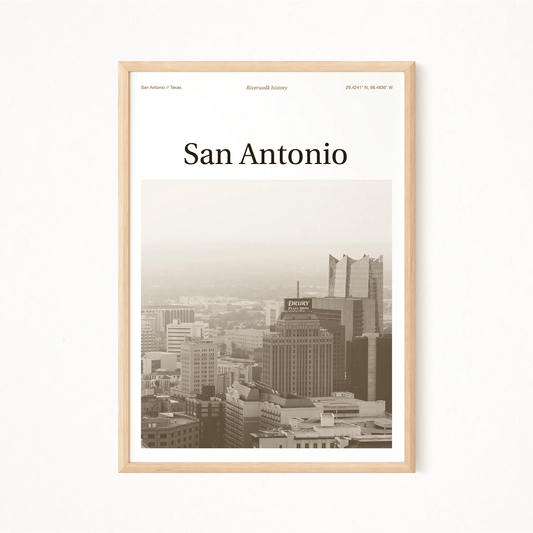 San Antonio Essence Poster - The Globe Gallery