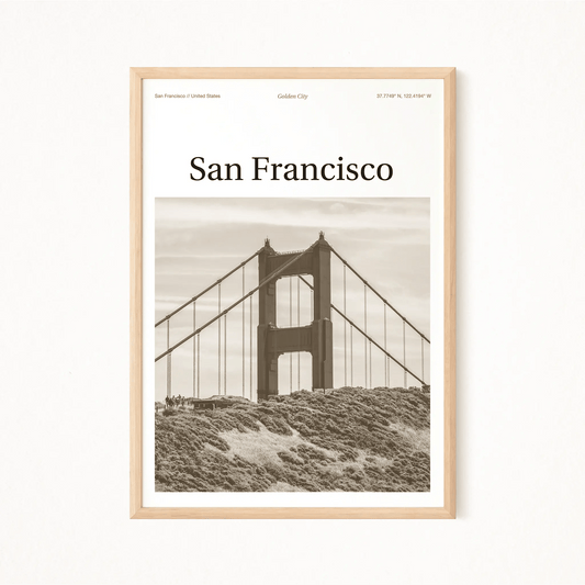 San Francisco Essence Poster - The Globe Gallery