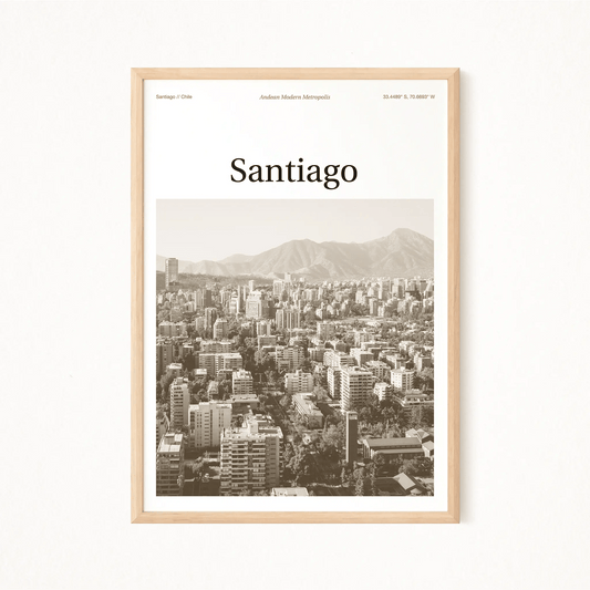 Santiago Essence Poster - The Globe Gallery
