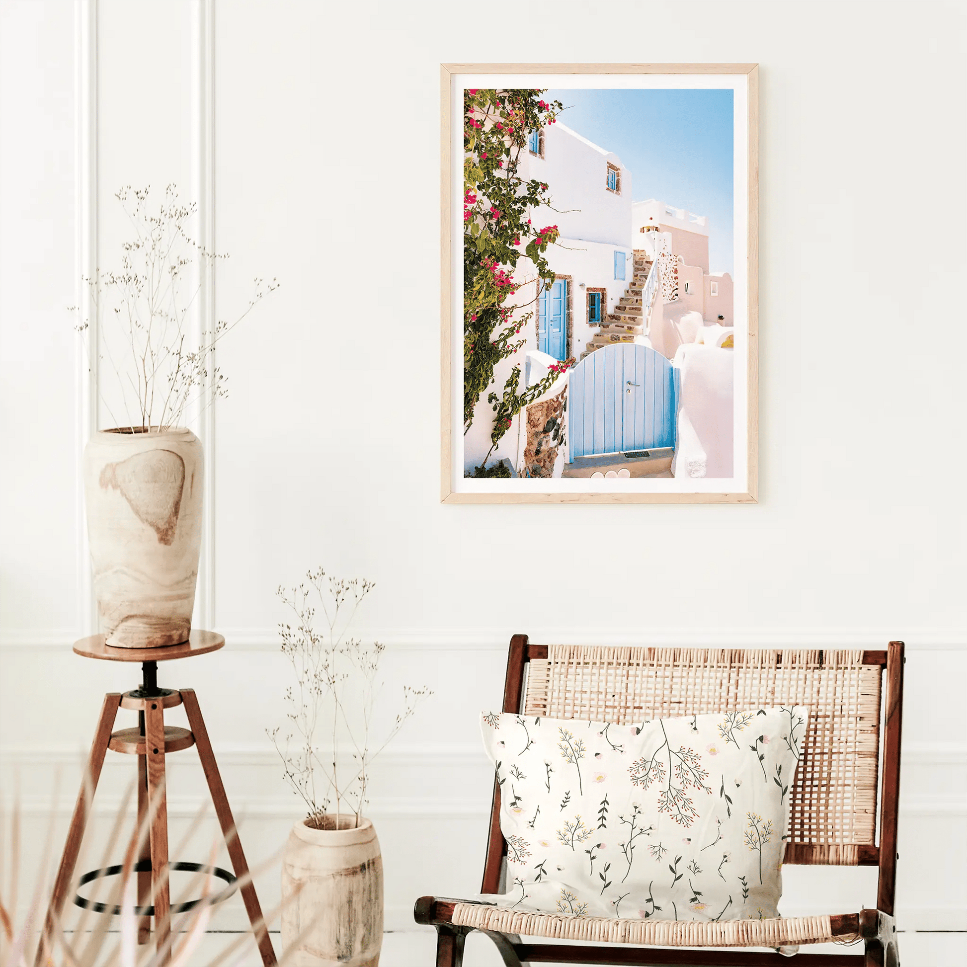 Santorini Chromatica Poster - The Globe Gallery