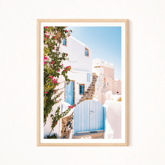 Santorini Chromatica Poster - The Globe Gallery