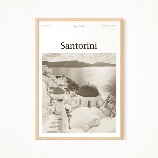 Santorini Essence Poster - The Globe Gallery