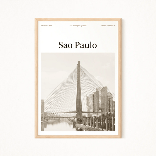 Sao Paulo Essence Poster - The Globe Gallery