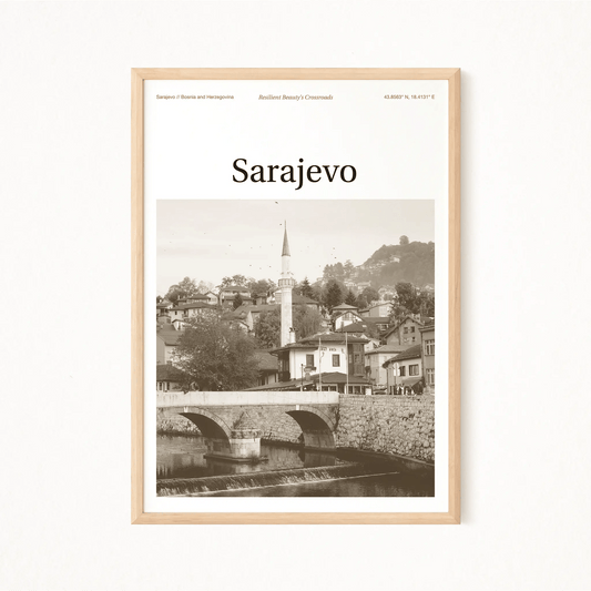 Sarajevo Essence Poster - The Globe Gallery