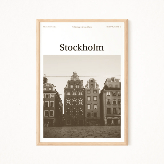 Stockholm Essence Poster - The Globe Gallery