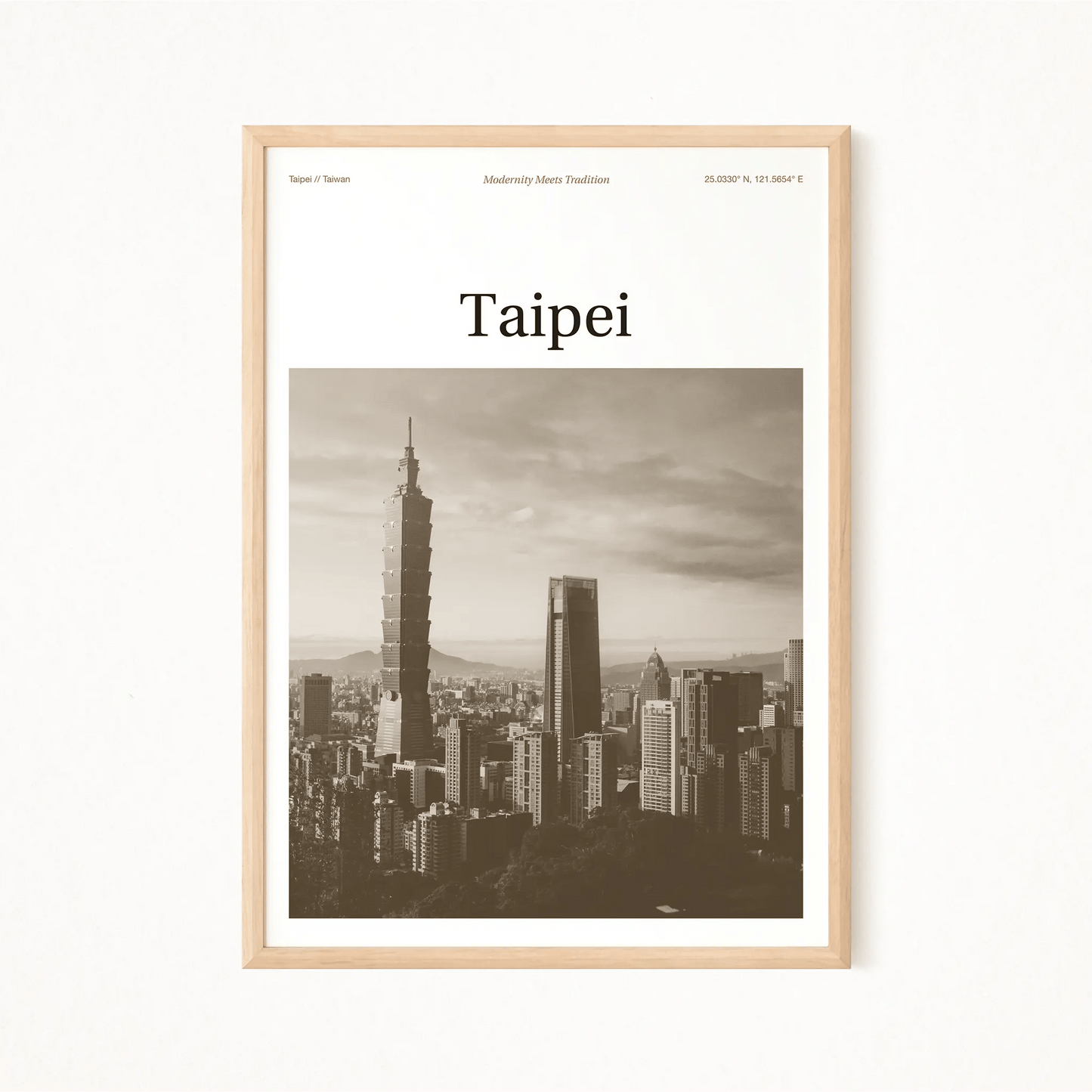 Taipei Essence Poster - The Globe Gallery
