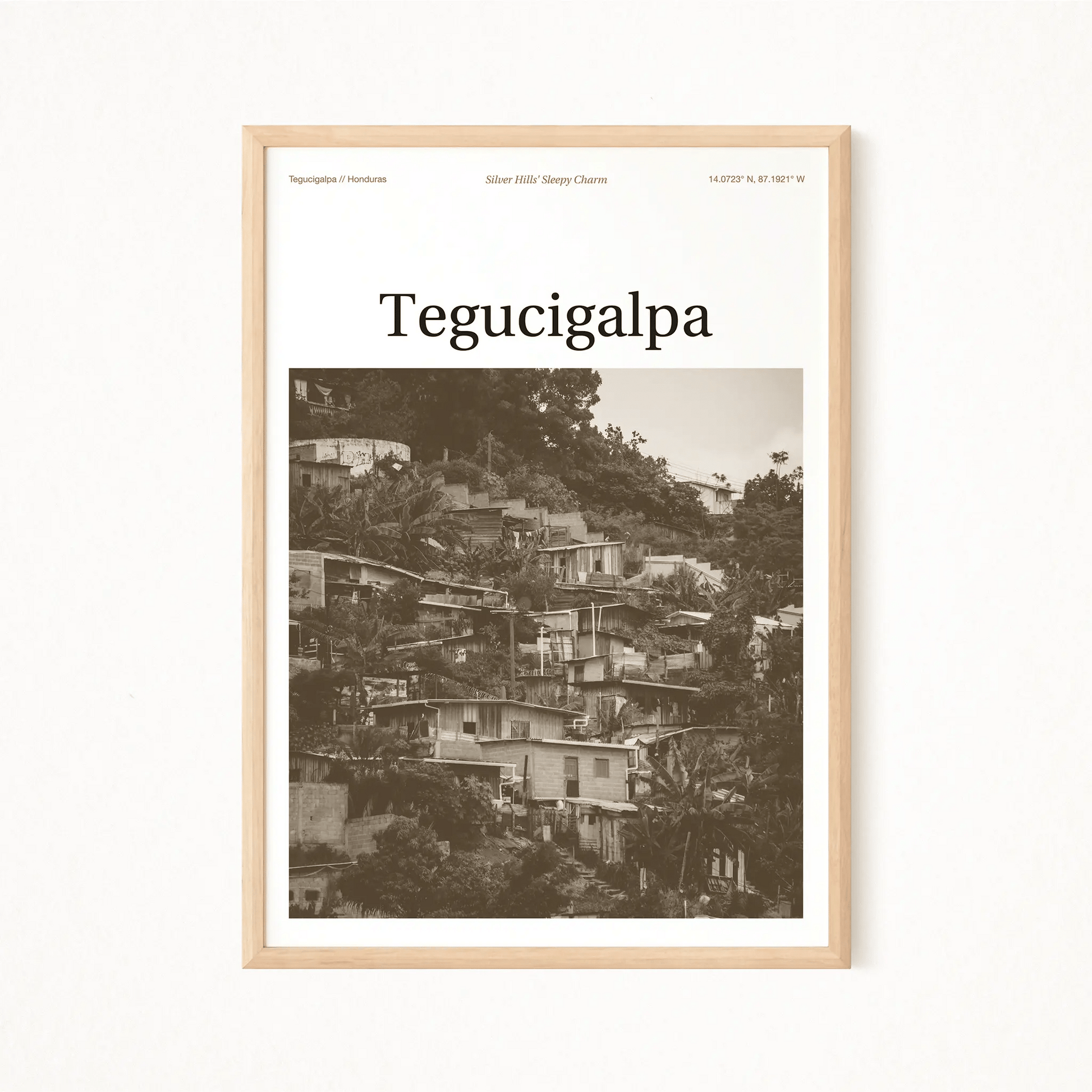 Tegucigalpa Essence Poster - The Globe Gallery