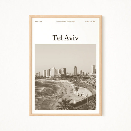 Tel Aviv Essence Poster - The Globe Gallery