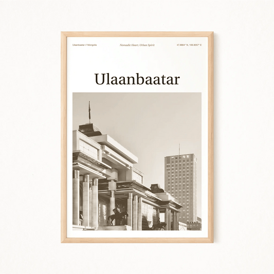 Ulaanbaatar Essence Poster - The Globe Gallery