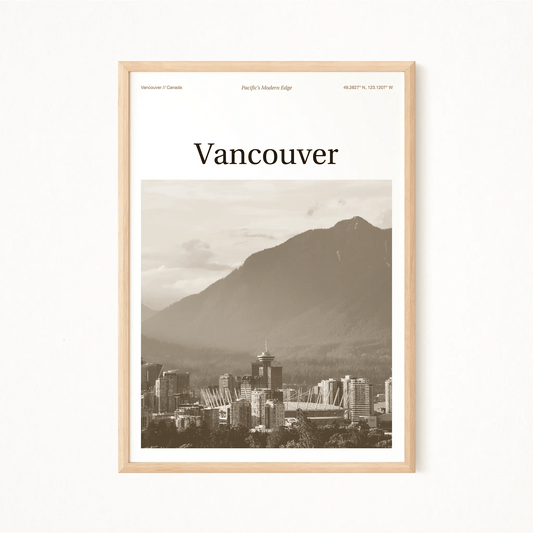 Vancouver Essence Poster - The Globe Gallery
